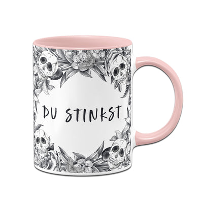 Bild: Tasse - Du stinkst - Skull Statement Geschenkidee