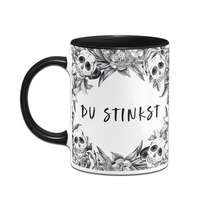 Bild: Tasse - Du stinkst - Skull Statement Geschenkidee