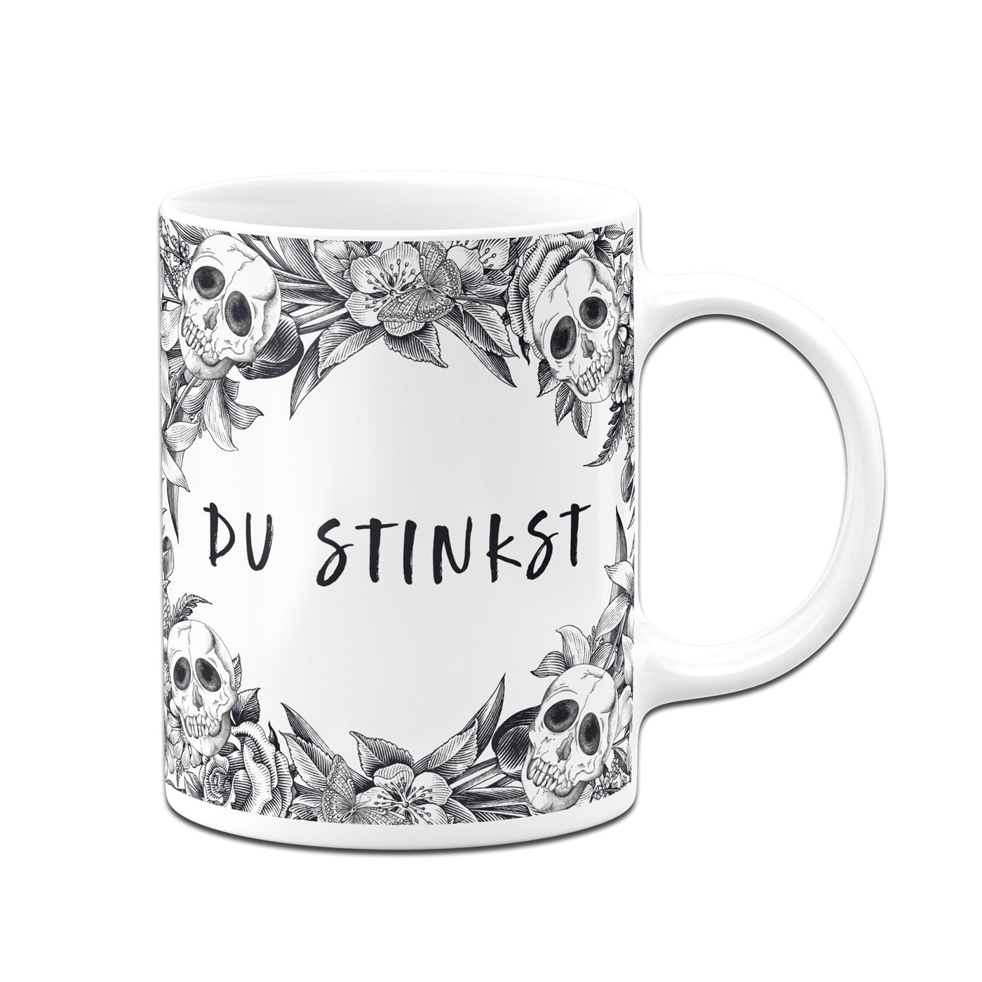 Bild: Tasse - Du stinkst - Skull Statement Geschenkidee