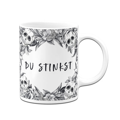 Bild: Tasse - Du stinkst - Skull Statement Geschenkidee