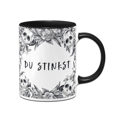 Bild: Tasse - Du stinkst - Skull Statement Geschenkidee