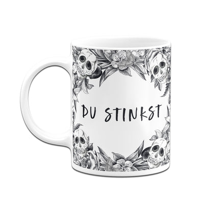 Bild: Tasse - Du stinkst - Skull Statement Geschenkidee