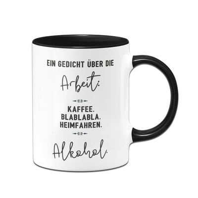 Bild: Tasse - Ein Gedicht über die Arbeit Geschenkidee