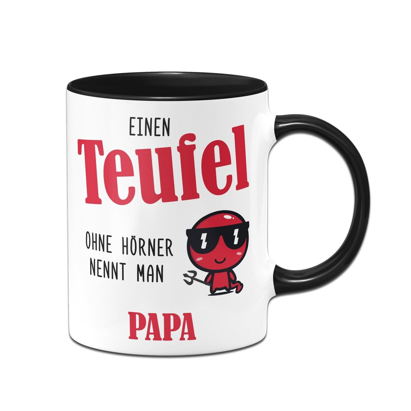 Bild: Tasse - Einen Teufel ohne Hörner nennt man Papa Geschenkidee