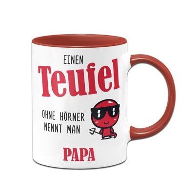 Bild: Tasse - Einen Teufel ohne Hörner nennt man Papa Geschenkidee