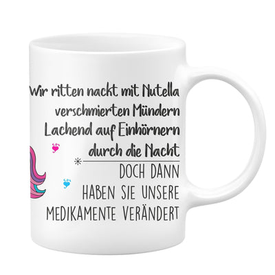 Bild: Einhorn Tasse - Wir ritten mit Nutella verschmierten Mündern Geschenkidee