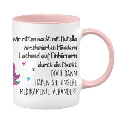 Bild: Einhorn Tasse - Wir ritten mit Nutella verschmierten Mündern Geschenkidee