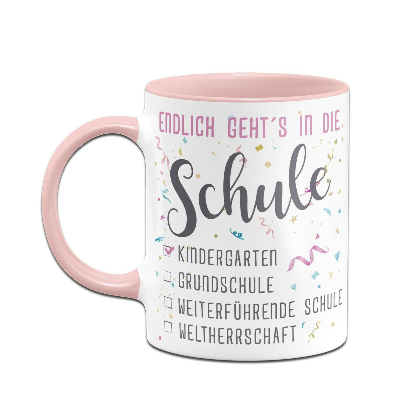 Bild: Tasse Einschulung - Endlich geht´s in die Schule Geschenkidee