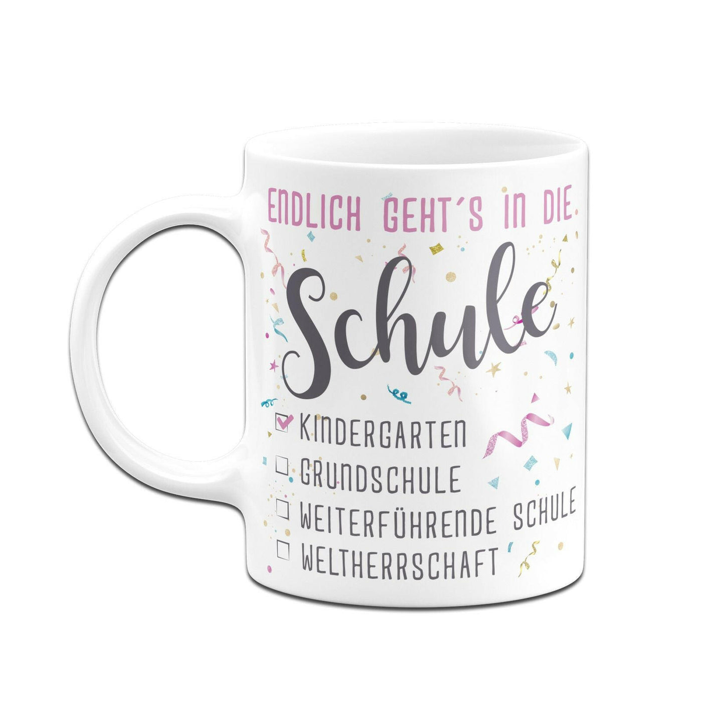 Bild: Tasse Einschulung - Endlich geht´s in die Schule Geschenkidee