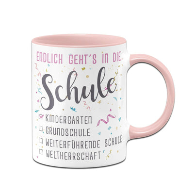 Bild: Tasse Einschulung - Endlich geht´s in die Schule Geschenkidee