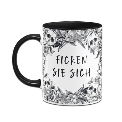 Bild: Tasse - Ficken Sie sich - Skull Statement Geschenkidee