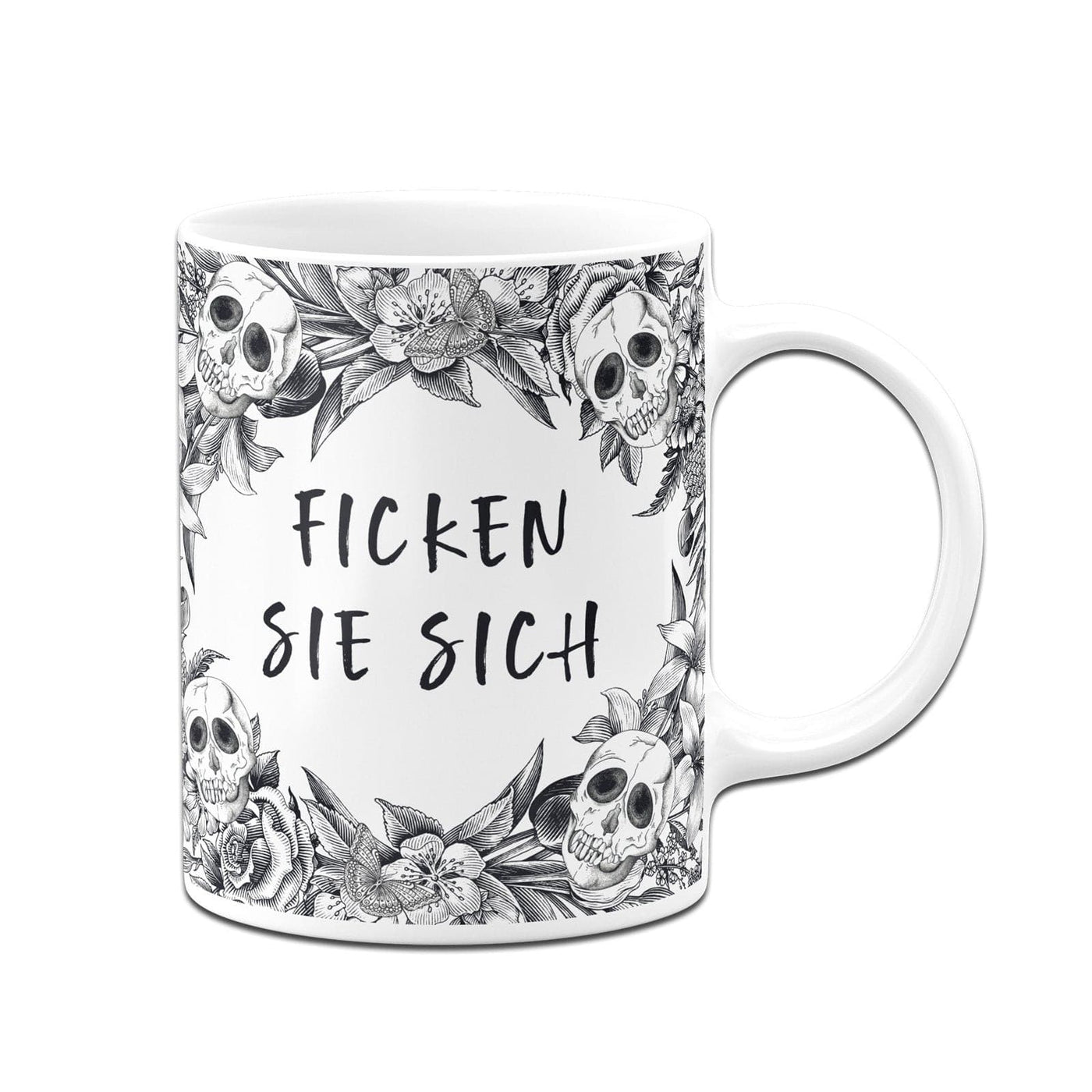 Bild: Tasse - Ficken Sie sich - Skull Statement Geschenkidee