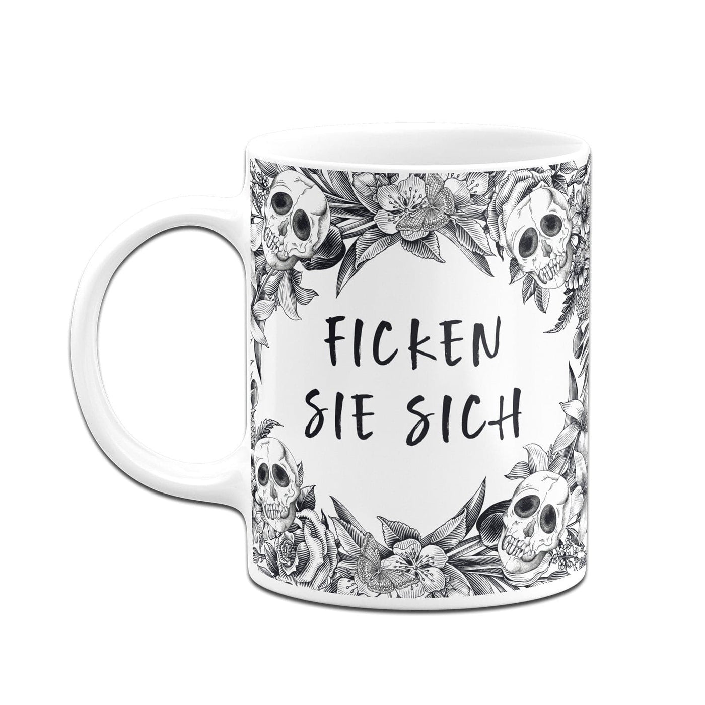 Bild: Tasse - Ficken Sie sich - Skull Statement Geschenkidee