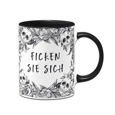 Bild: Tasse - Ficken Sie sich - Skull Statement Geschenkidee