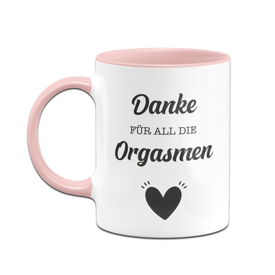 Bild: Tasse - Danke für all die Orgasmen Geschenkidee