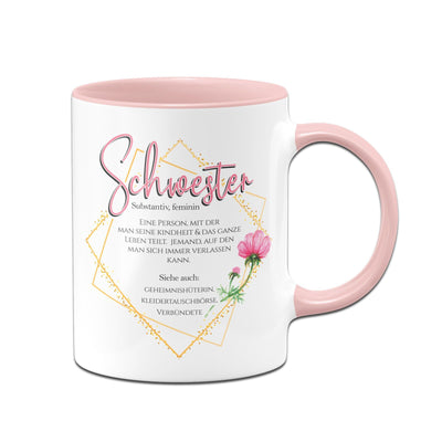 Bild: Tasse - Definition Schwester Geschenkidee