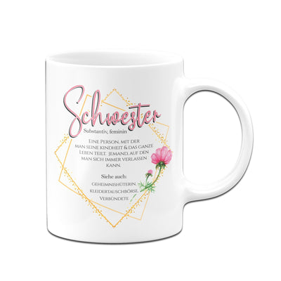 Bild: Tasse - Definition Schwester Geschenkidee