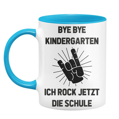 Bild: Tasse - Bye Bye Kindergarten Ich Rock jetzt die Schule Geschenkidee