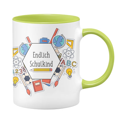 Bild: Tasse - Endlich Schulkind Geschenkidee