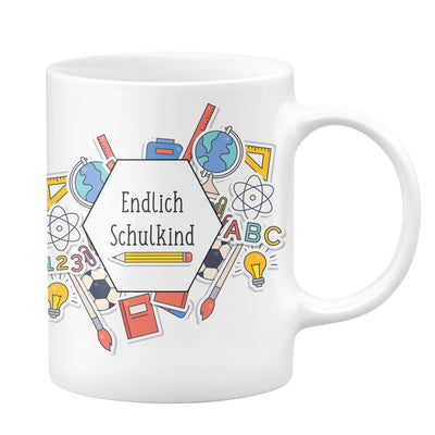 Bild: Tasse - Endlich Schulkind Geschenkidee