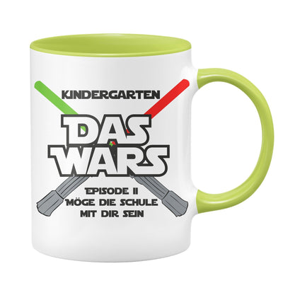 Bild: Tasse - Kindergarten DAS WARS Episode 2 Möge die Schule mit Dir sein Geschenkidee