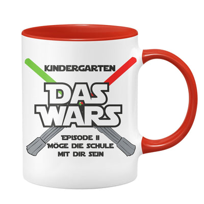 Bild: Tasse - Kindergarten DAS WARS Episode 2 Möge die Schule mit Dir sein Geschenkidee