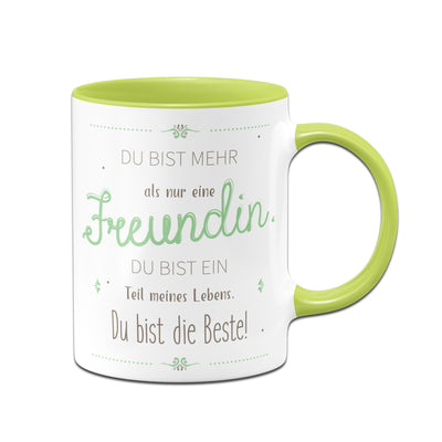 Bild: Tasse - Du bist mehr als nur eine Freundin Geschenkidee