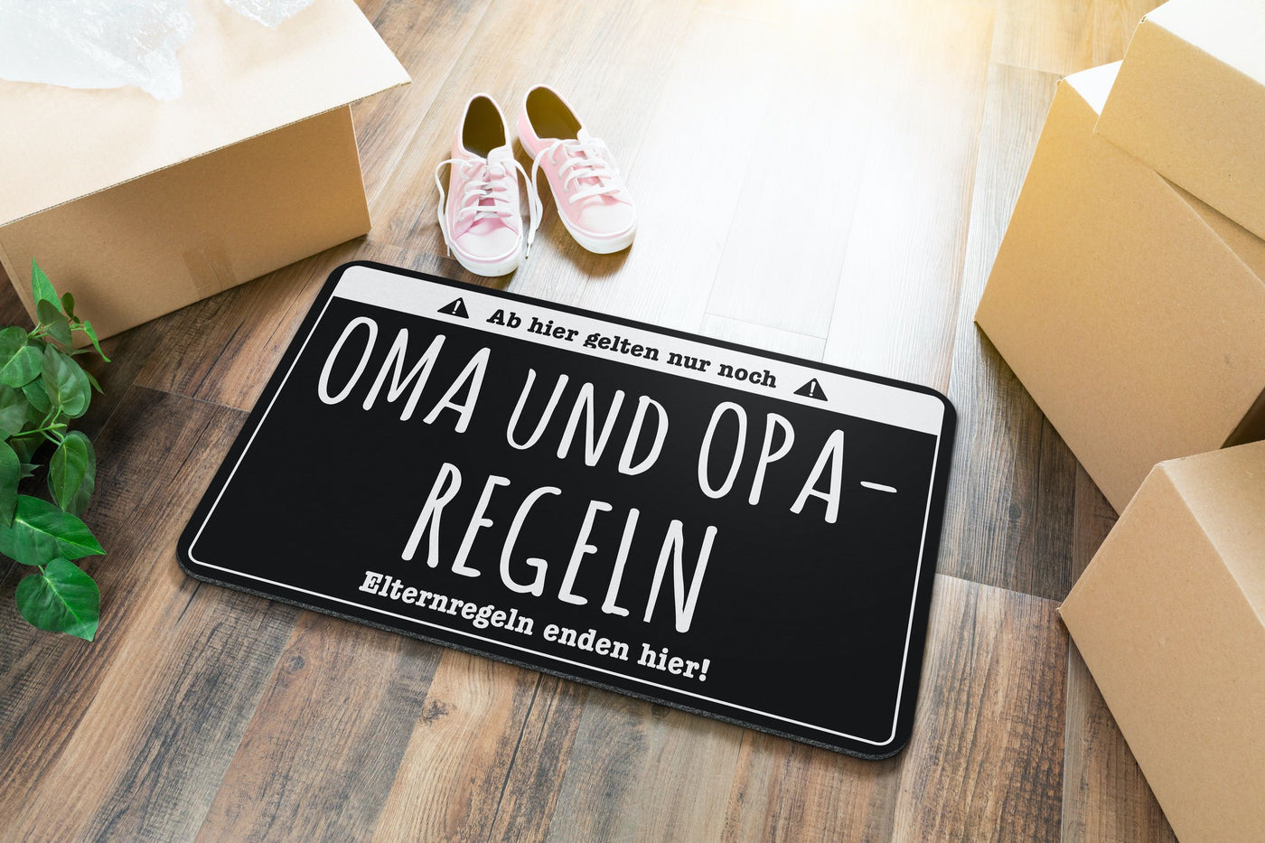 Bild: Fußmatte - Oma und Opa Regeln Geschenkidee