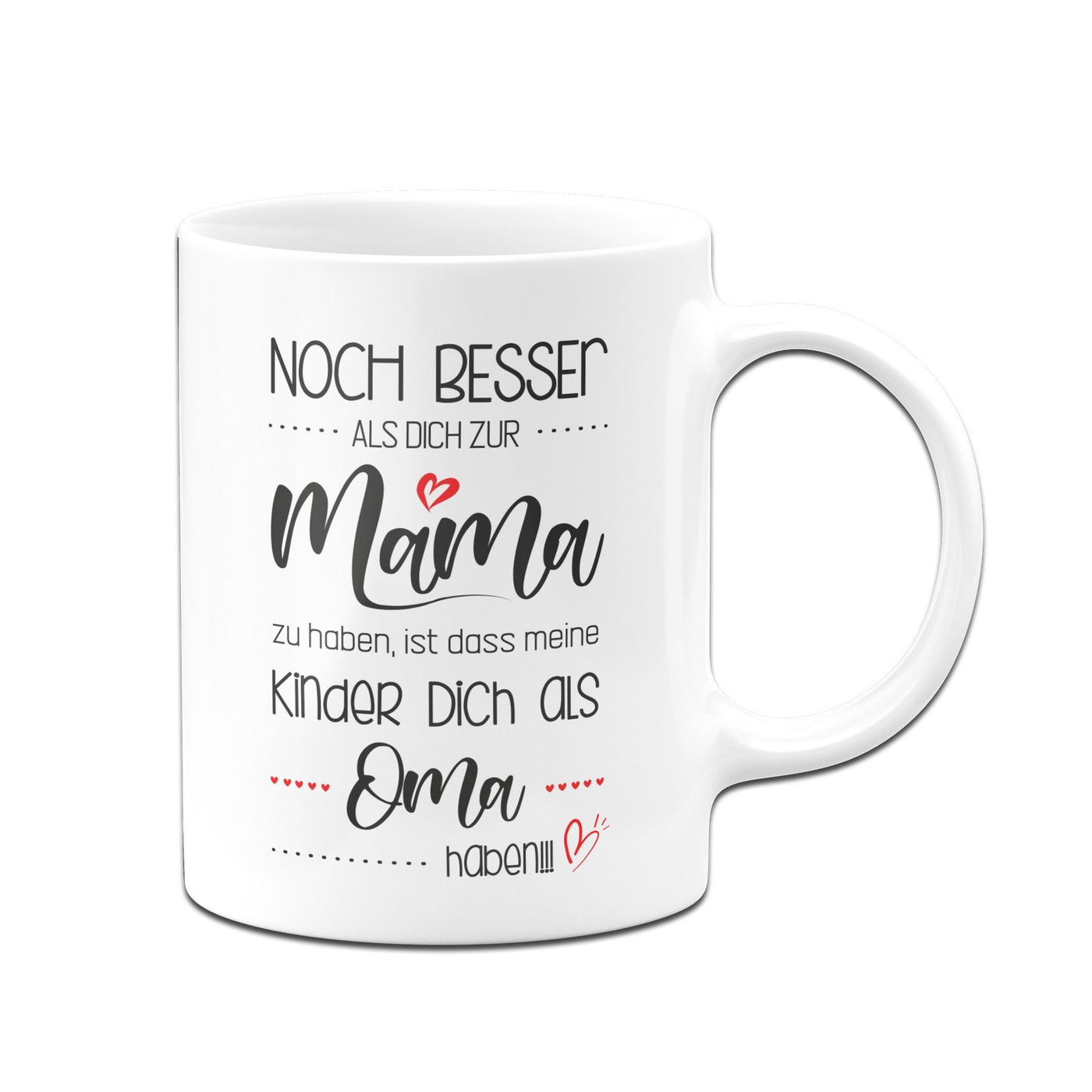 Bild: Tasse - Noch besser als Dich zur Mama zu haben, ist dass meine Kinder Dich als Oma haben Geschenkidee