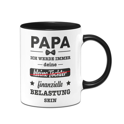 Bild: Tasse - Papa Ich werde immer deine kleine (Tochter) finanzielle Belastung sein Geschenkidee