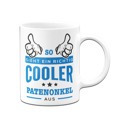 Bild: Tasse - So sieht ein richtig cooler Patenonkel aus Geschenkidee