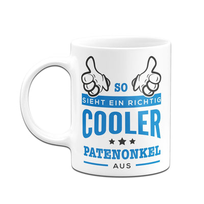 Bild: Tasse - So sieht ein richtig cooler Patenonkel aus Geschenkidee