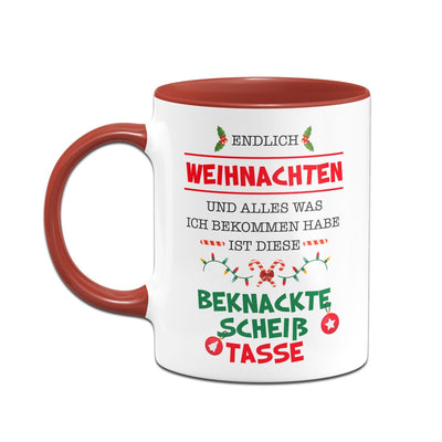 Bild: Tasse - Endlich Weihnachten und alles was ich bekommen habe ist diese scheiß Tasse Geschenkidee