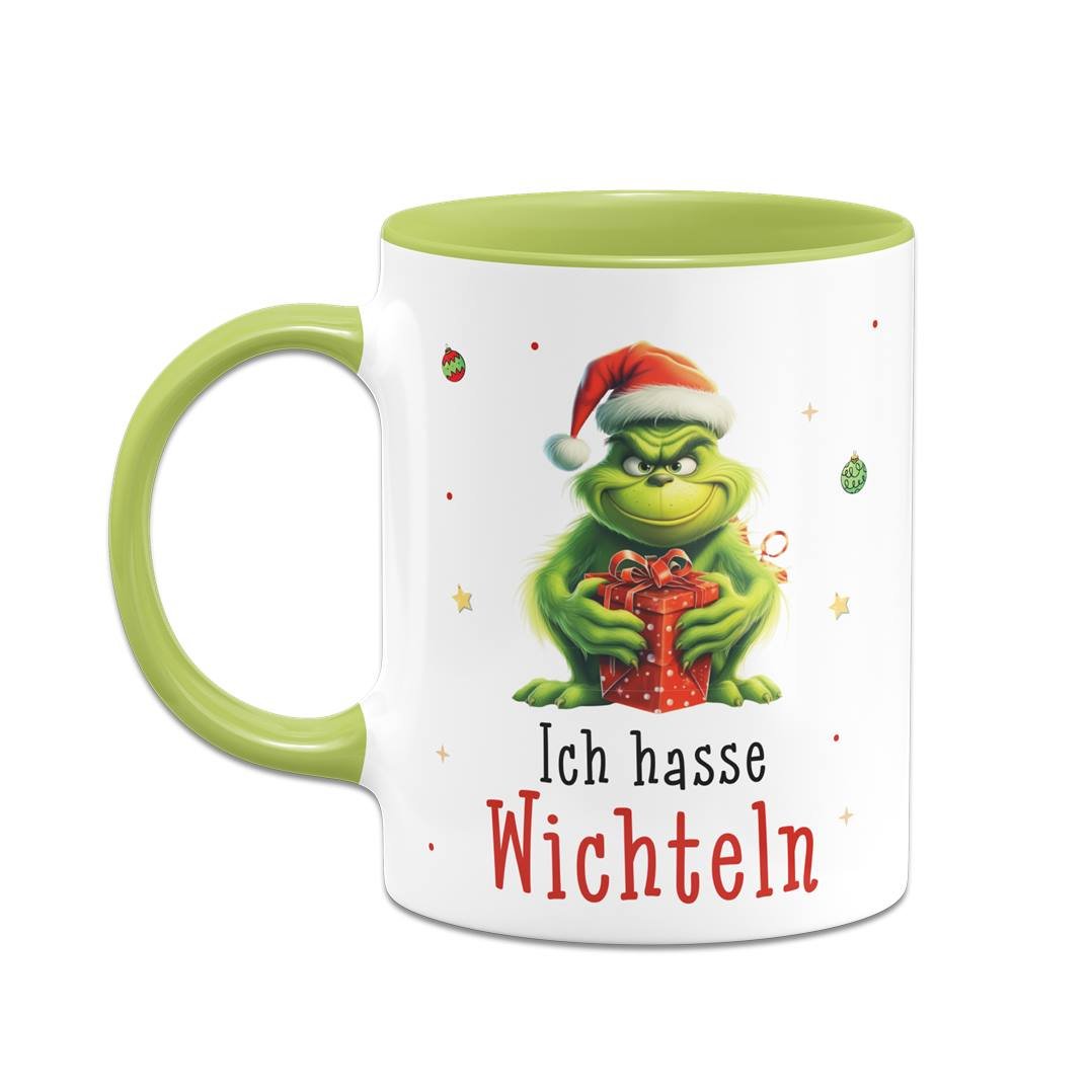 Bild: Tasse - Grinch - Ich hasse Wichteln (Geschenk) Geschenkidee