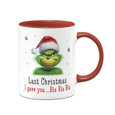 Bild: Tasse - Grinch - Last Christmas I gave you ... bla bla bla (CS) Geschenkidee