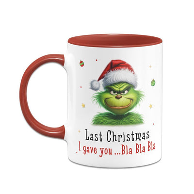 Bild: Tasse - Grinch - Last Christmas I gave you ... bla bla bla (CS) Geschenkidee