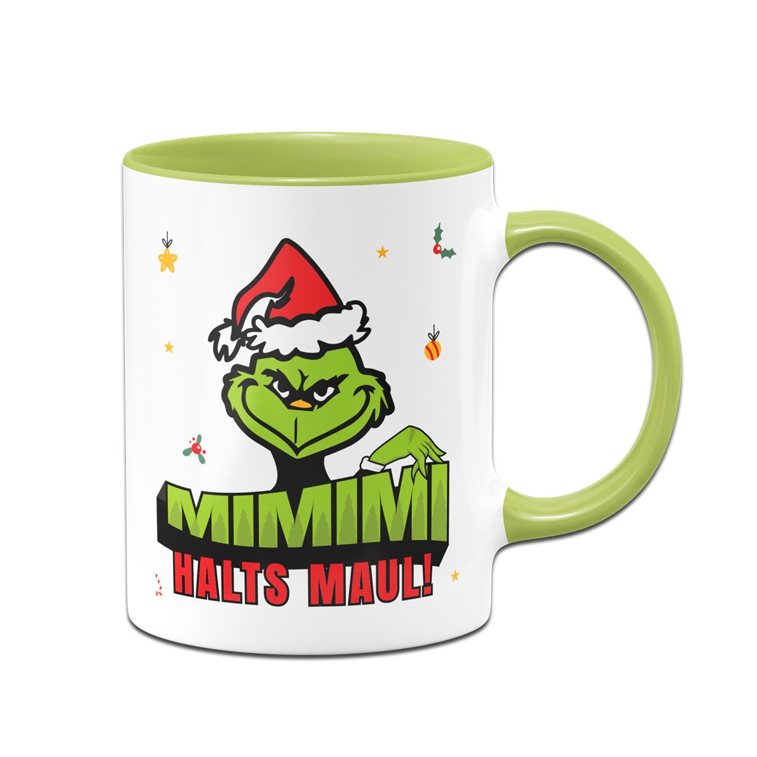 Bild: Tasse - Grinch - Mimimi Halts Maul Geschenkidee