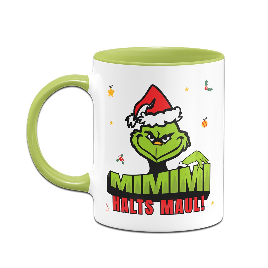 Bild: Tasse - Grinch - Mimimi Halts Maul Geschenkidee