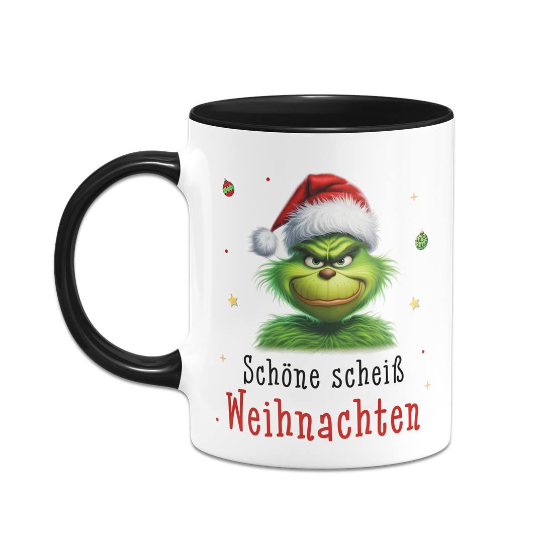 Bild: Tasse - Grinch - Schöne scheiß Weihnachten (CS) Geschenkidee
