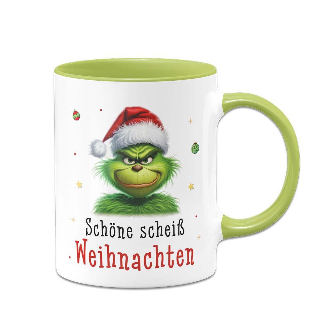 Bild: Tasse - Grinch - Schöne scheiß Weihnachten (CS) Geschenkidee