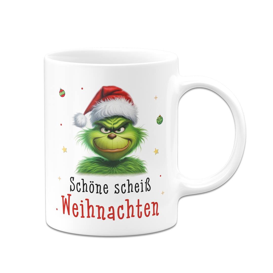 Bild: Tasse - Grinch - Schöne scheiß Weihnachten (CS) Geschenkidee