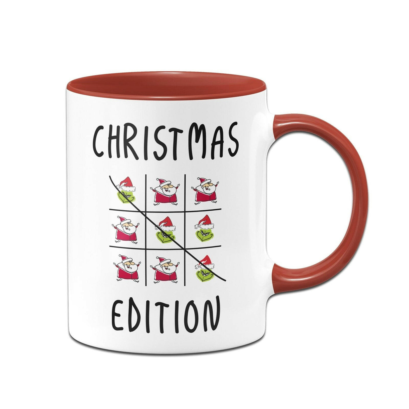 Bild: Tasse - Grinch - Tic-Tac-Toe - Christmas Edition Geschenkidee