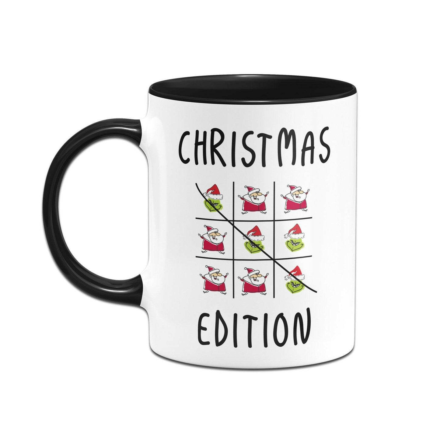 Bild: Tasse - Grinch - Tic-Tac-Toe - Christmas Edition Geschenkidee