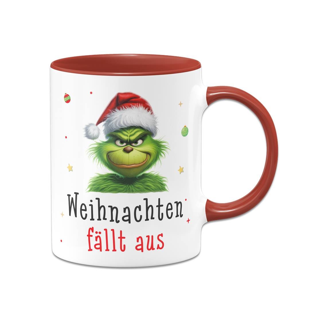 Bild: Tasse - Grinch - Weihnachten fällt aus (CS) Geschenkidee