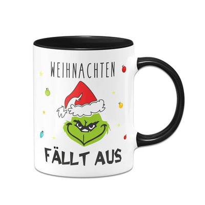 Bild: Tasse - Grinch - Weihnachten fällt aus (Gesicht) Geschenkidee