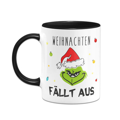 Bild: Tasse - Grinch - Weihnachten fällt aus (Gesicht) Geschenkidee