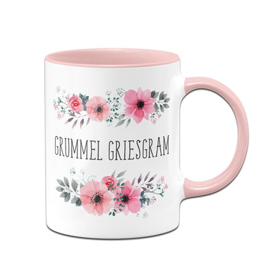 Bild: Tasse - Grummel Griesgram - blumig Geschenkidee