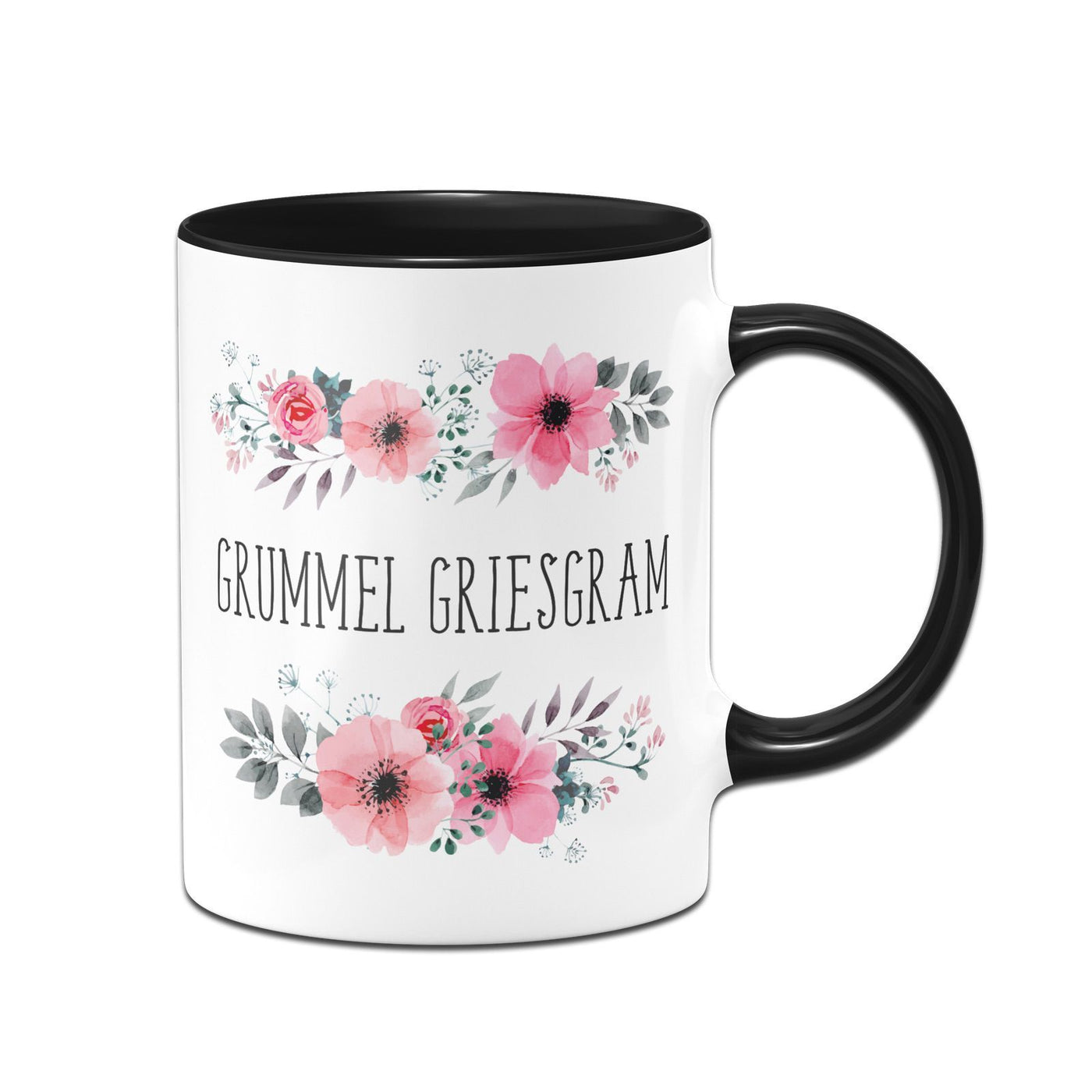 Bild: Tasse - Grummel Griesgram - blumig Geschenkidee