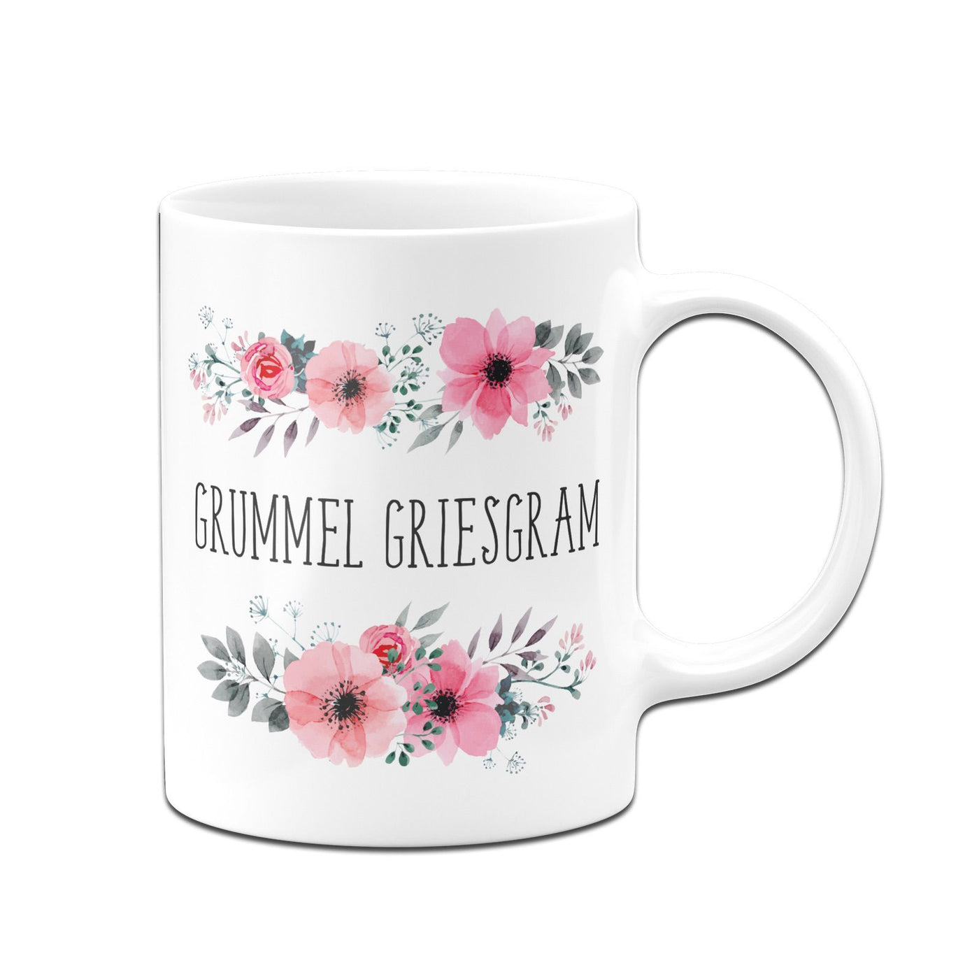 Bild: Tasse - Grummel Griesgram - blumig Geschenkidee