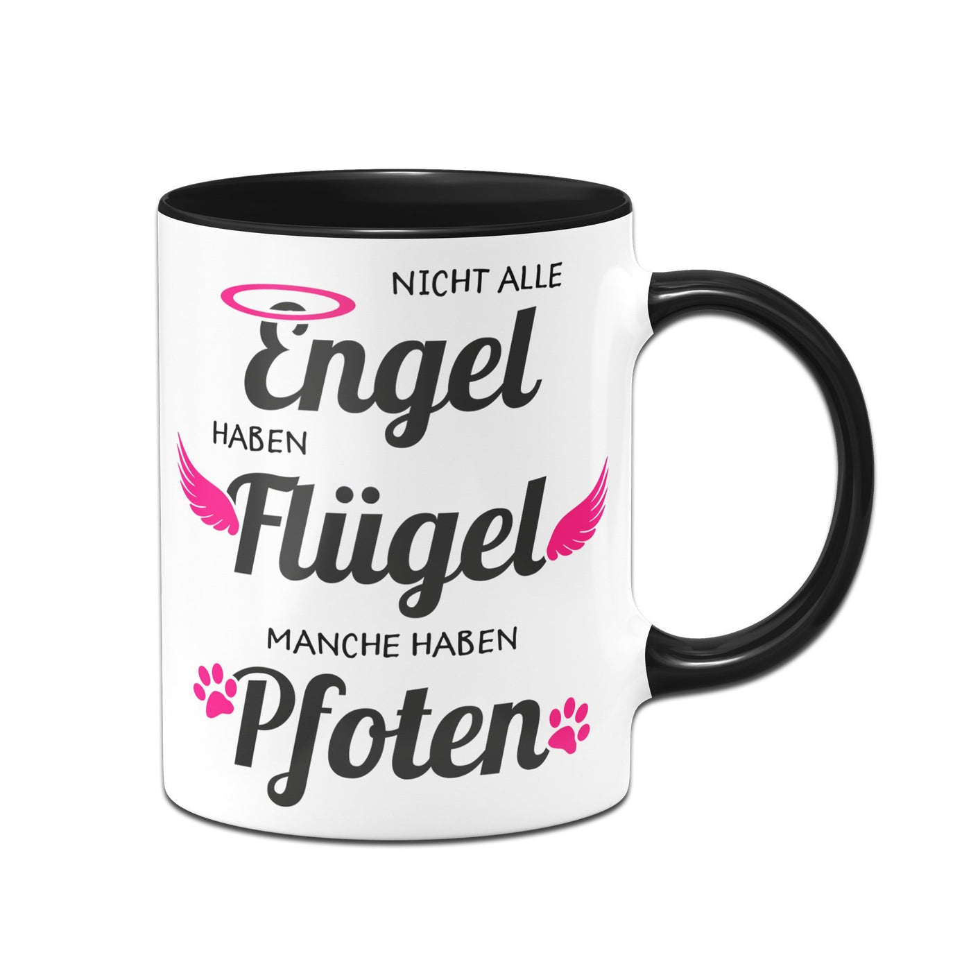 Bild: Tasse - Nicht alle Engel haben Flügel, manche haben Pfoten Geschenkidee